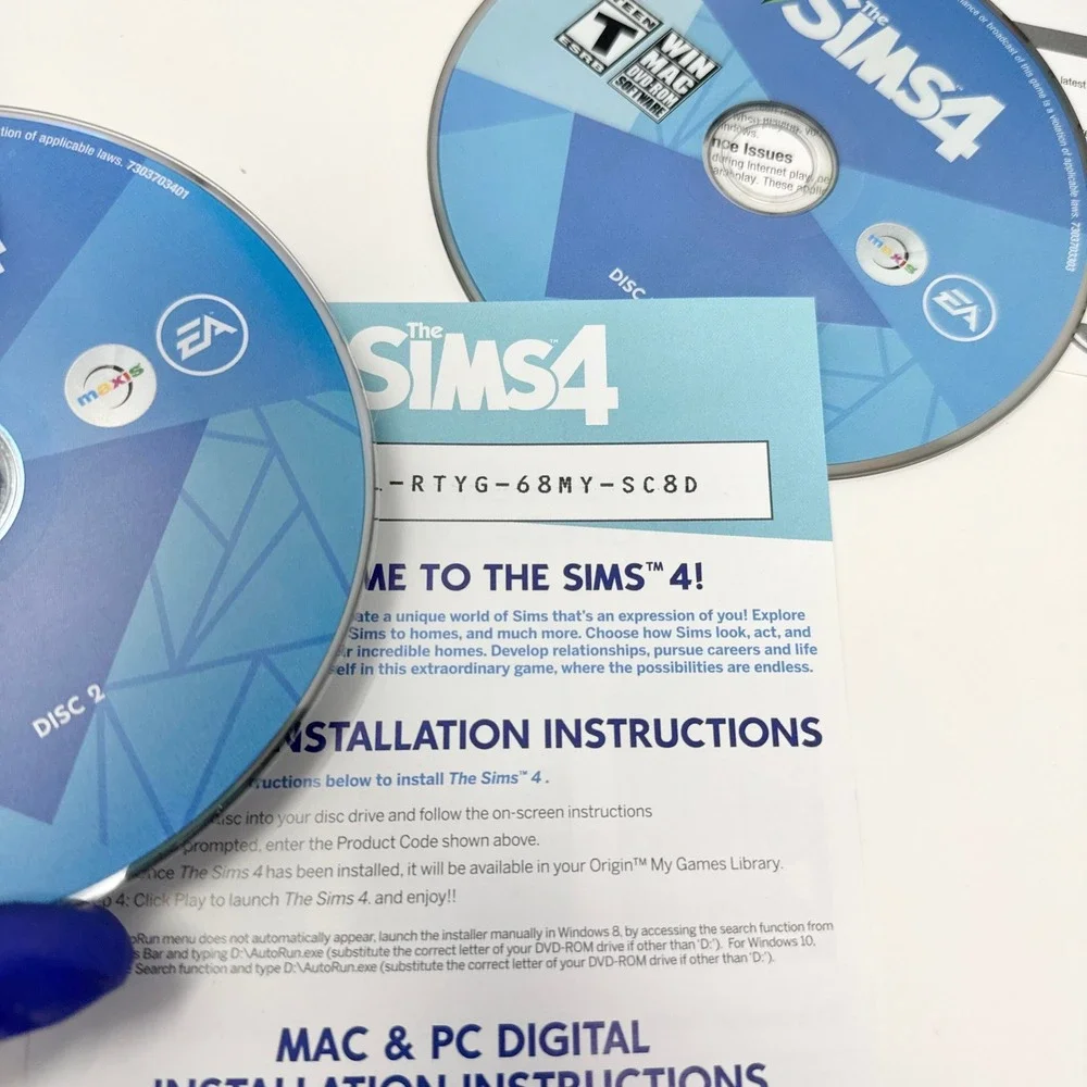 The Sims 4 PC Mac DVD-ROM 2014 Electronic Arts Maxis Life Simulation Base Game
